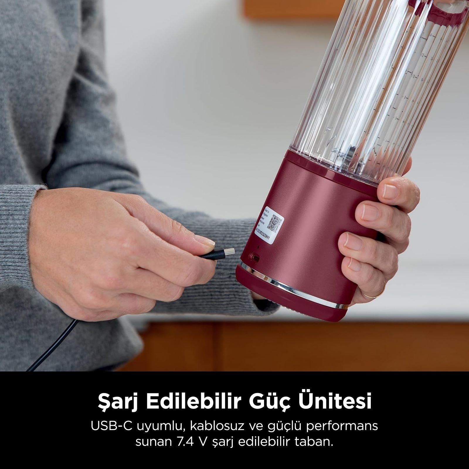 Ninja Blast™ Taşınabilir Blender - Kırmızı