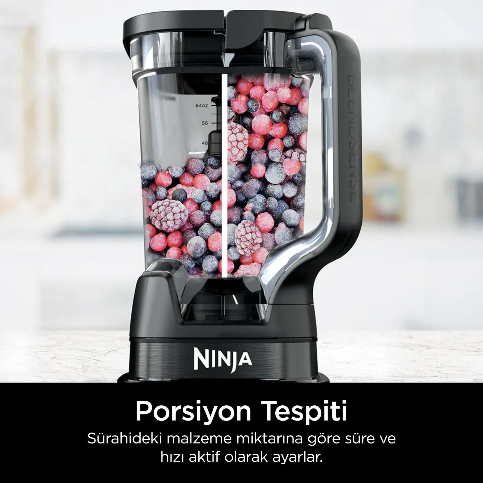 NINJA DETECT BLENDSENSE POWER BLENDER MUTFAK SİSTEMİ SİYAH