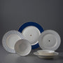 Jumbo Navy 24 Parça 6 Kişilik Yemek Takımı Mavi