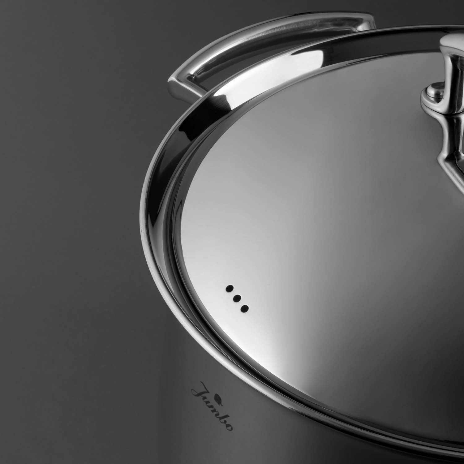 Jumbo Flame 5PLY 8 Parça İndüksiyon Tabanlı Çelik Tencere Seti