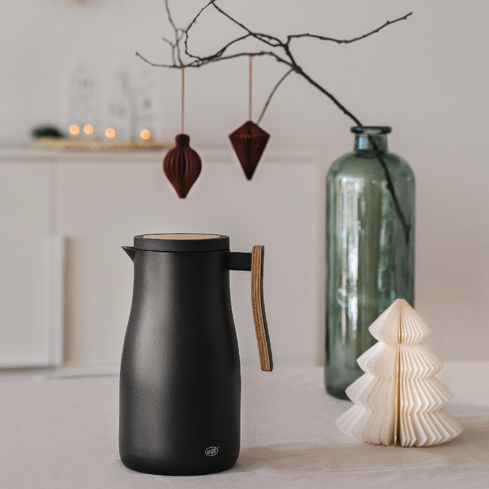 Alfi Studio Allure Mat Siyah Karaf Termos 1 Litre