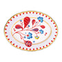 Baci Milano Mamma Mia Yaprak Desenli Oval Servis Tabağı 34 cm x 25 cm