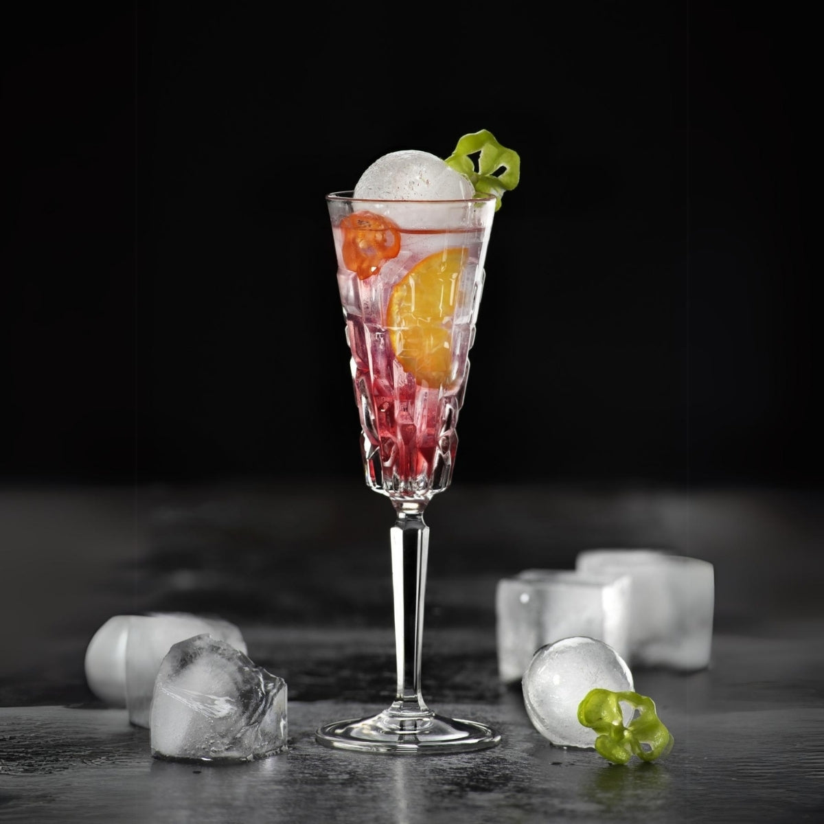 Rcr Etna 6'lı Flüt Kadeh Takımı