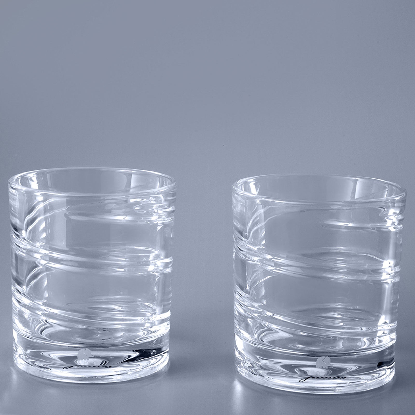 Jumbo Glory 2'li Çizgili Viski Bardağı 250 ml