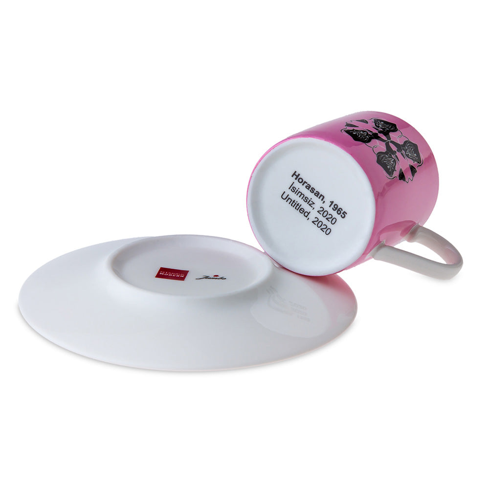 Jumbo X İstanbul Modern Horasan-İsimsiz Pembe 2 Kişilik Kahve Fincan Takımı