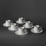 Jumbo Valetta Beyaz 6 Kişilik Fincan Takımı