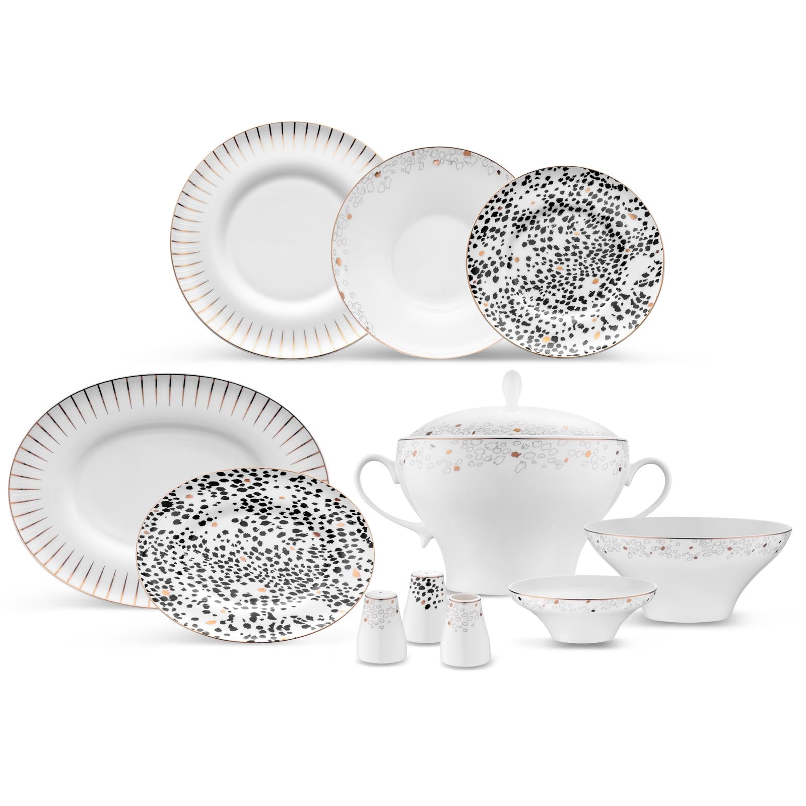 Jumbo Safari 62 Parça 12 Kişilik Yemek Takımı