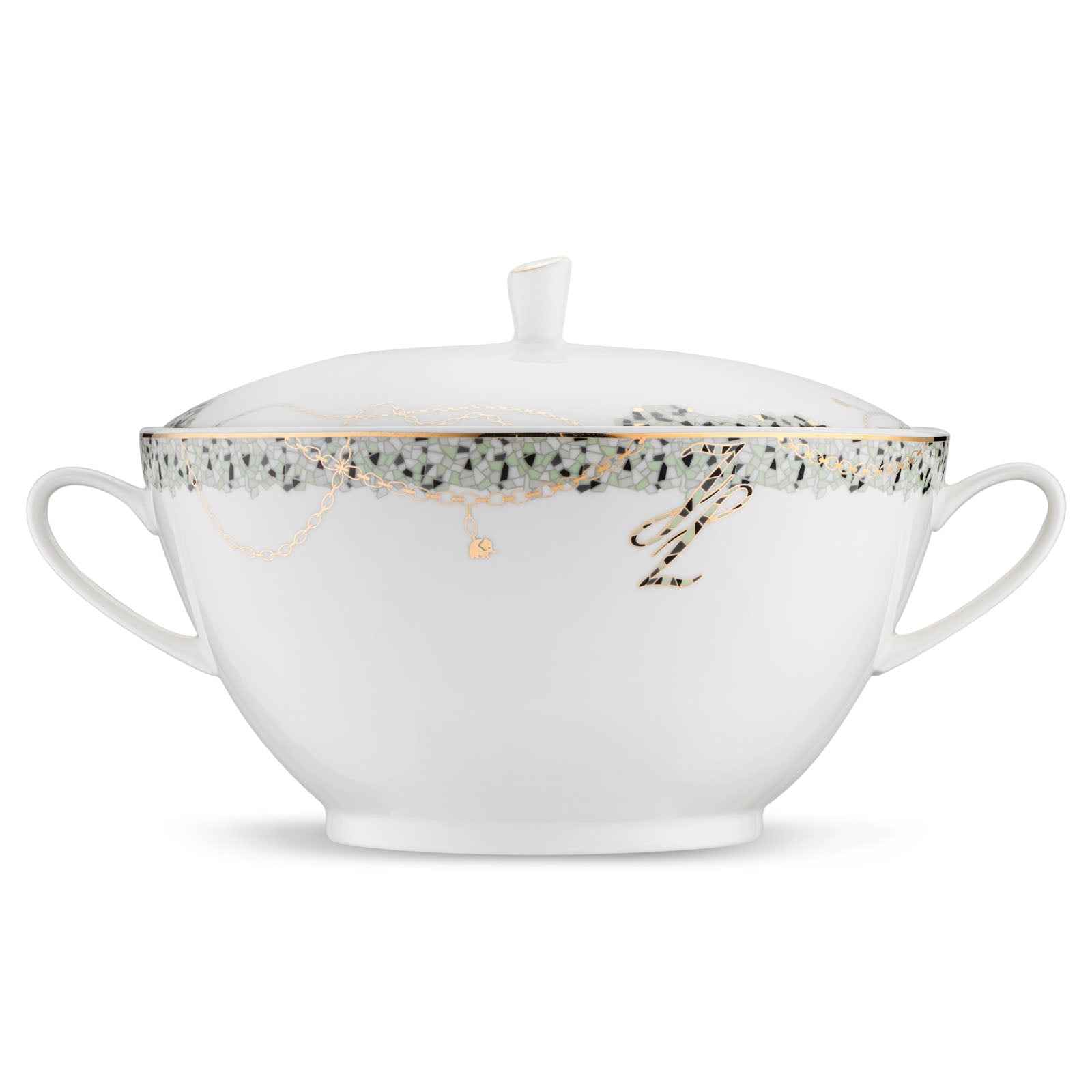 Jumbo Janti Gri 60 Parça 12 Kişilik Yemek Takımı