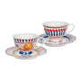Baci Milano Dolce Vita Çok Renkli Çay Fincanı Takımı