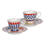 Baci Milano Dolce Vita Çok Renkli Kahve Fincan Takımı